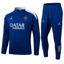 24-25 PSG Fancy blue Half Pull Tracksuit (半拉链)