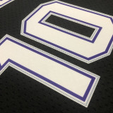 2001 Kings BIBBY #10 Black Retro Top Quality Hot Pressing NBA Jersey