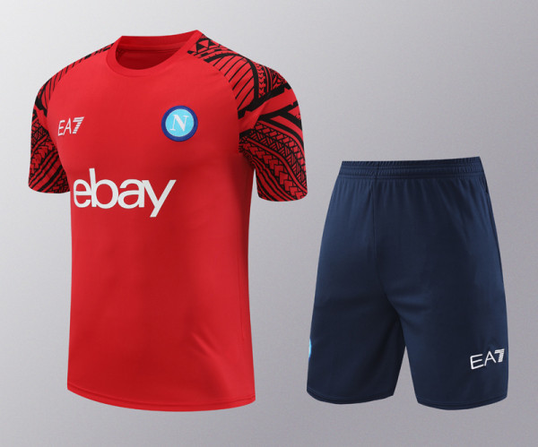 24-25 Napoli Red Training Short Suit