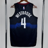 23-24 Nuggets WESTBROOK #4 Black City Edition Top Quality Hot Pressing NBA Jersey