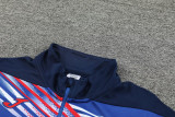 2024 JOM Fancy blue Half Pull Tracksuit #810(半拉链)