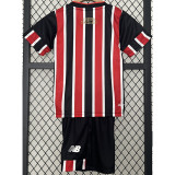 24-25 Sao Paulo Away Kids Soccer Jersey