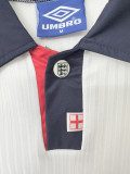 1998 England Home Retro Soccer Jersey