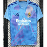 24-25 RMA Blue GoalKeeper Fans Soccer Jersey