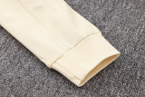 24-25 PSG Jordan Khaki Hoodie Half Pull Tracksuit #F564半拉连帽