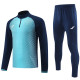 2024 JOM Blue Half Pull Tracksuit #811(半拉链)