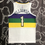 2018 Pelicans WILLIAMSON #1 White Top Quality Hot Pressing NBA Jersey