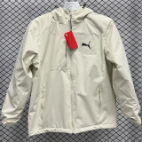 2024 PM Velvet Thickened warm Beige Outdoor Jackets #F10加绒冲锋衣