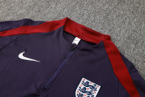 24-25 England Purple Blue Half Pull Tracksuit (半拉链)