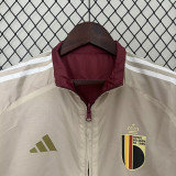 24-25 Belgium Red & Khaki Double Sided Windbreaker (双面风衣)