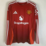 24-25 Man Utd Home Long Sleeve Soccer Jersey (长袖)