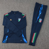 24-25 Italy Royal Blue Half Pull Tracksuit (半拉链)