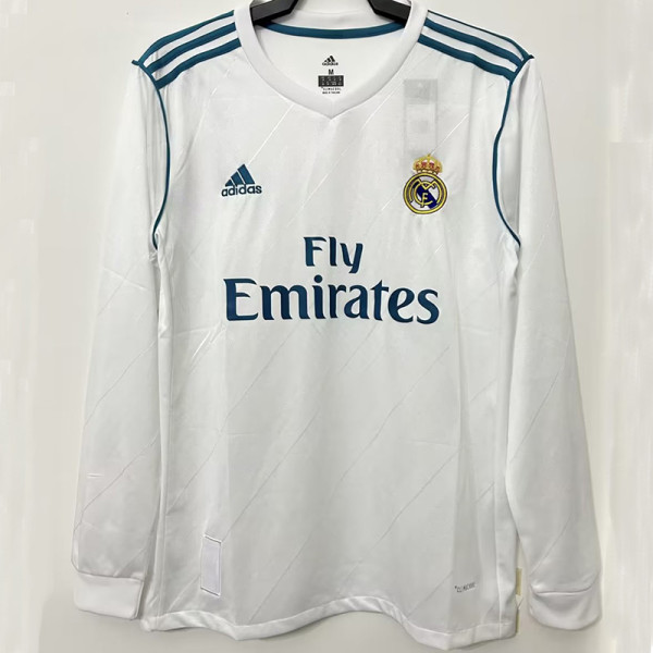 2017-2018 RMA Home Long Sleeve Retro Soccer Jersey (长袖)