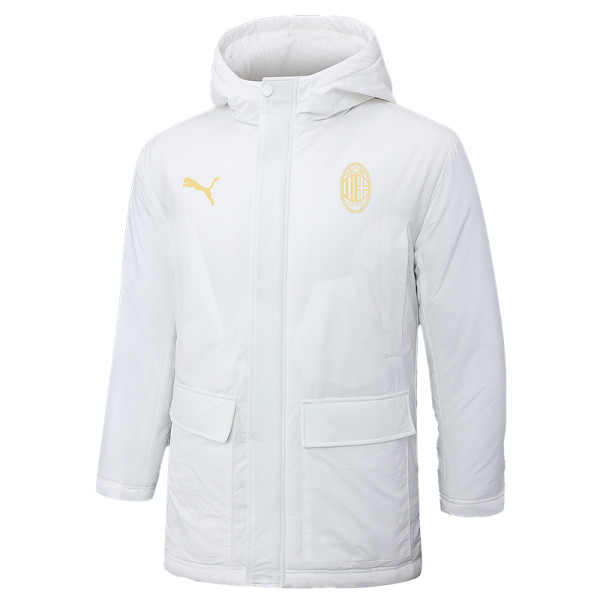 24-25 ACM White Hooded Windbreaker Fabric Cotton Coat #G255(黄标)