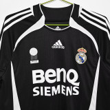 2006-2007 RMA Black Long Sleeve Retro Soccer Jersey