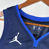 20-21 Dallas Mavericks IRVING #11 Royal Blue Top Quality Hot Pressing NBA Jersey (Trapeze Edition)飞人版