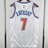 2018-19 KNICKS ANTHONY #7 White Top Quality Hot Pressing NBA Jersey