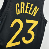 24-25 WARRIORS GREEN #23 Black Top Quality Hot Pressing NBA Jersey (Trapeze Edition) 飞人版