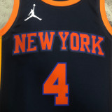 22-23 KNICKS ROSE #4 Black Top Quality Hot Pressing NBA Jersey (Trapeze Edition) 飞人版