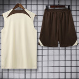 24-25 Corinthians Beige Tank top and shorts suit