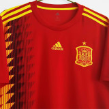 2018 Spain Home Retro Soccer Jersey