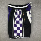 Kings Purple City Edition Top Quality NBA Pocket Pants #国王队