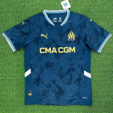 24-25 Marseille Away Fans Soccer Jersey (Print all Sponsor)
