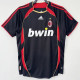 2006-2007 ACM Away Black Retro Soccer Jersey