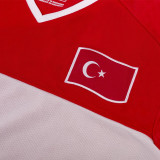 2008 Turkey Red Retro Soccer Jersey