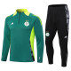 24-25 Algeria Dark green Half Pull Tracksuit (半拉链)
