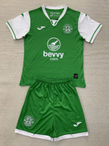 24-25 Hibernian Home Kids Soccer Jersey