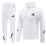 2024 AD White Hoodie Jacket Tracksuit #AM05