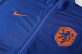 24-25 Netherlands Fancy blue Jacket Tracksuit #01