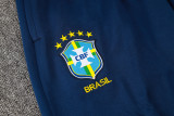 24-25 Brazil Lake blue Hoodie Half Pull Tracksuit #F567半拉连帽