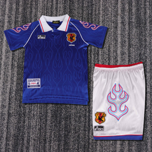 1998 Japan Home Kids Retro Soccer Jersey