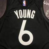 2020 Warriors YOUNG #6 Black Grey Top Quality Hot Pressing NBA Jersey