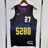 23-24 Nuggets MURRAY #27 Black City Edition Top Quality Hot Pressing NBA Jersey