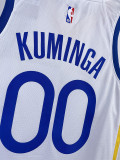 22-23 WARRIORS KUMINGA #00 White Top Quality Hot Pressing NBA Jersey (V领)