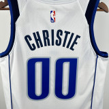 22-23 Dallas Mavericks CHRISTIE #00 White Top Quality Hot Pressing NBA Jersey(V领)