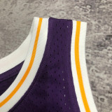 1996-97 LAKERS BRYANT #8 Purple Retro Top Quality Hot Pressing NBA Jersey(圆领）