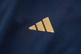24-25 Italy Royal blue Hoodie Half Pull Tracksuit #F597半拉连帽