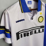 1997-1998 INT Away White Retro Soccer Jersey