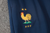 24-25 France Royal blue Half Pull Tracksuit (半拉链)