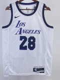 22-23 LAKERS HACHIMURA #28 White City Edition Top Quality Hot Pressing NBA Jersey
