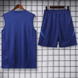 24-25 Italy Royal blue Tank top and shorts suit