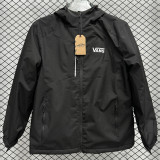 2024 VANS Velvet Thickened warm Black Outdoor Jackets #F7加绒冲锋衣