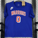 T225 WARRIORS PAYTON II #0 Blue High Quality Casual T-Shirt