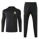 24-25 Al-Nassr Black Half Pull Tracksuit (半拉链)