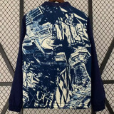 2024 Bayern Royal blue Double Sided Windbreaker (双面风衣)(刺绣)