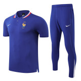 25-26 France Fancy blue Polo Tracksuit